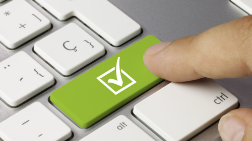 Tastatur mit grünem Symbol Tastatur mit grünem Symbol