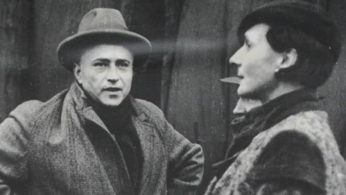 Max Braun und Angela Braun bei der Kundgebung Status Quo im Januar 1935