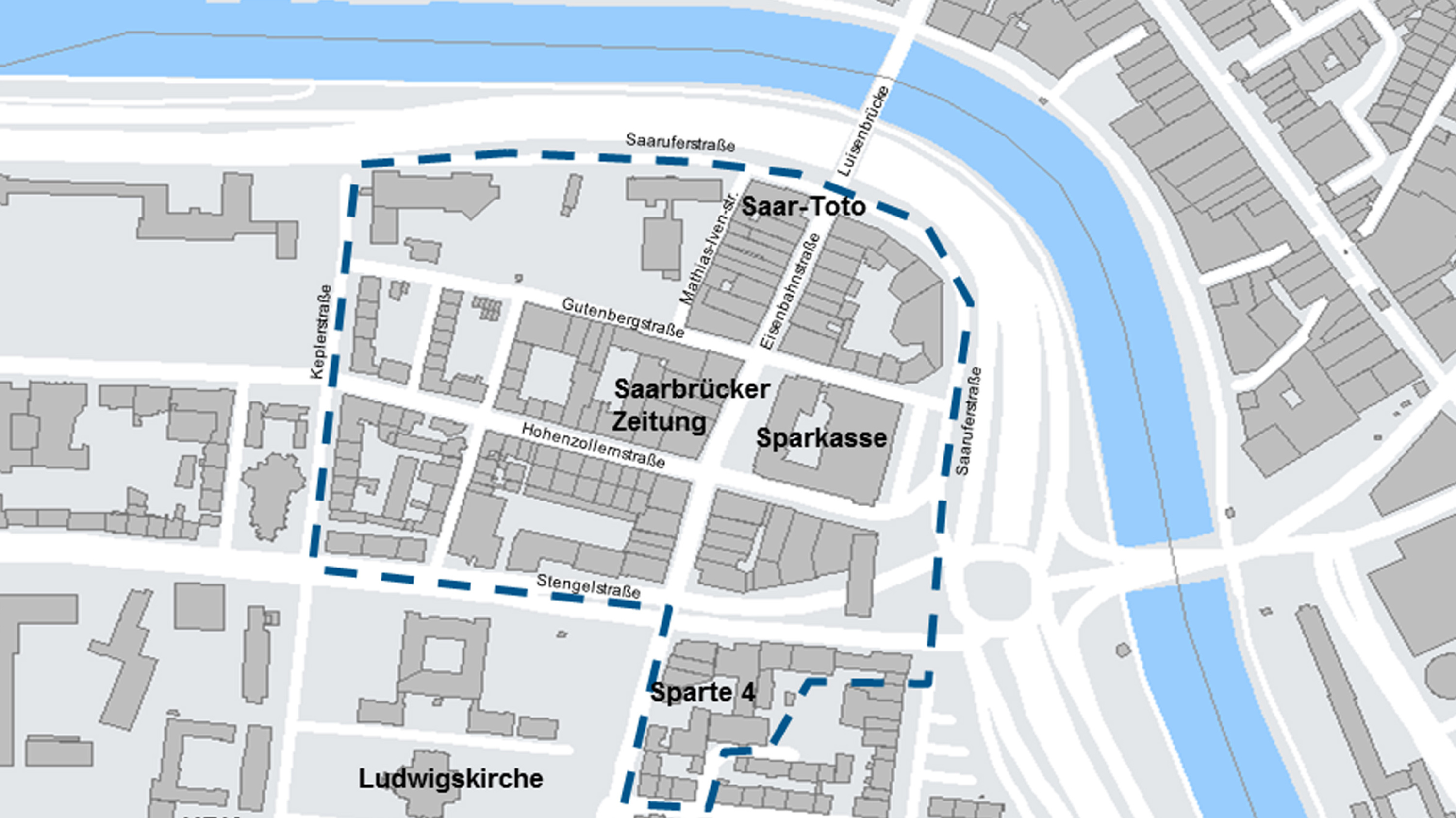 Übersichtskarte zum Luisenviertel