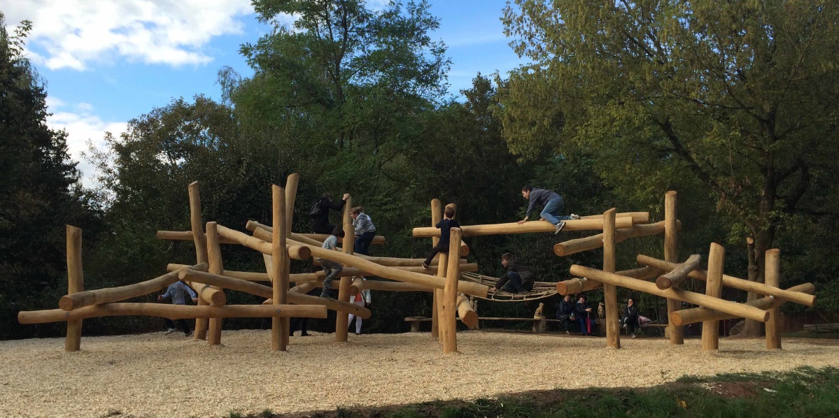 Neues Klettergerüst im Zoo. Foto: Zoologischer Garten