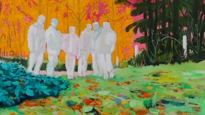Armin Rohr, ohne Titel, Motiv „Pirmasenser Spaziergänge“ (Öl auf Leinwand, 2013)