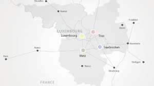 Karte QuattroPole im Herzen der Großregion Karte QuattroPole im Herzen der Großregion