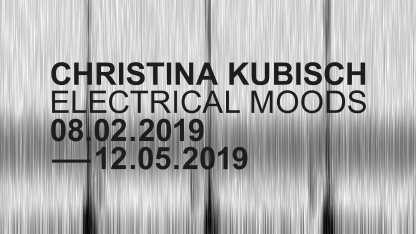 Christina Kubisch, Electrical Moods, Ausstellungsbanner: Stadtgalerie Saarbrücken