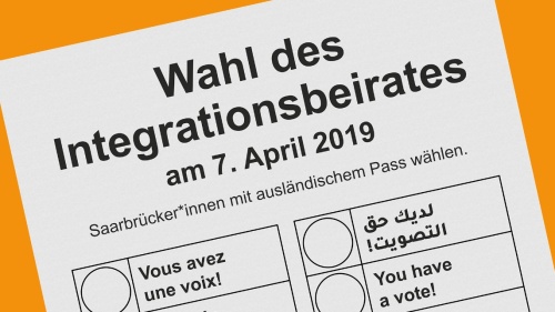 Plakat Wahl Integrationsbeirat Vorschau