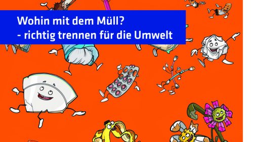 Broschüre "Wohin mit dem Müll?" (Foto: ZKE, Grafik: Jürgen Schanz)