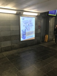 Plakatierung Bahnhof Luxemburg