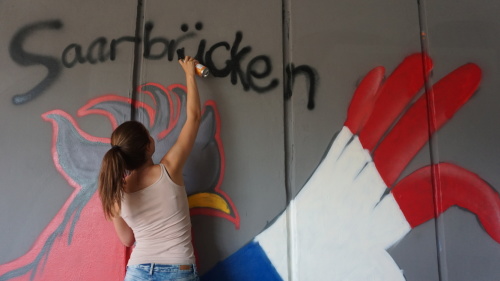 Street Art Jugendbegegnung mit Partnerstadt Nantes