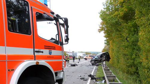 Verkehrsunfall B 51 - Höhe Bübingen 