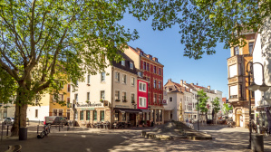 St. Johanner Markt: Blick in die Kaltenbachstraße