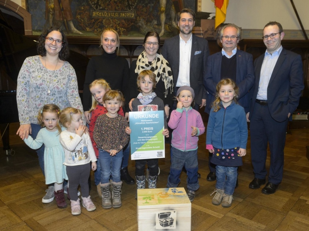1. Platz: Kita Scheidt_ Gesamtengagement und dem Projekt "Kids for future – Energiedetektive“