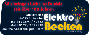 Sponsorenlogo Elektro Becken