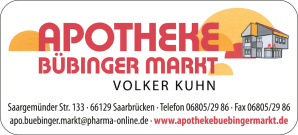 Sponsorenlogo Apotheke Bübinger Markt