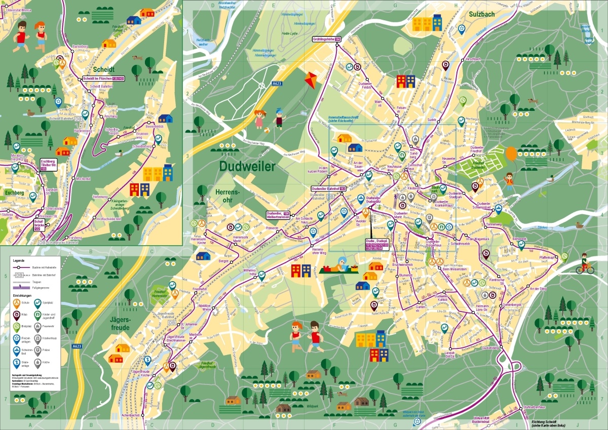 Vorschau Kinderstadtplan für Dudweiler 2020
