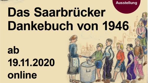 Plakat virtuelle Dankebuch-Ausstellung 2020