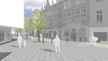 Erweiterung der Fußgängerzone: Visualisierung Fürstenstraße nachher Image