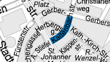 Anlage 1: Lageplan zur Maskenpflicht in der Kaltenbachstraße Image