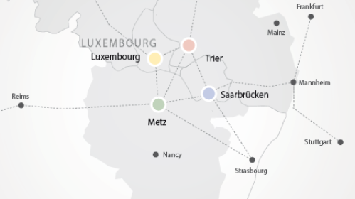 Karte Städtenetz QuattroPole