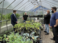 Sommertour 27. Juli: Besuch des Stadtteilcafes Rodenhof und des Ausbildungsstandortes des ZBB für Gärtnerinnen und Gärtner. 