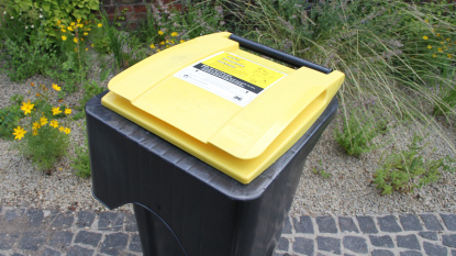 Yellow bin