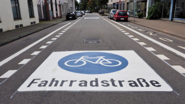 Fahrradstraße Hohenzollernstraße (Abschluss des ersten Bauabschnitts) Image
