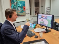 Neujahrsempfang 2022: OB Conradt beim virtuellen Empfang Neujahrsempfang 2022: OB Conradt beim virtuellen Empfang