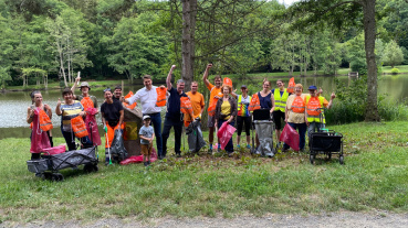 Auftakt-Veranstaltung zum "Plogging" am Burbacher Waldweiher Image