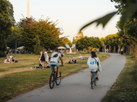 Fahrradfahren am Staden