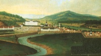 Ansicht von Saarbrücken und St. Johann mit Alter Brücke um 1772