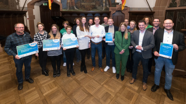 Auszeichnung erfolgreicher Teilnehmer der Kampagne "Stadtradeln" 2022 (Quelle: Iris Maurer) Image