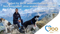 Was bedeutet für dich Freiheit, Sabrina Klotchkova?