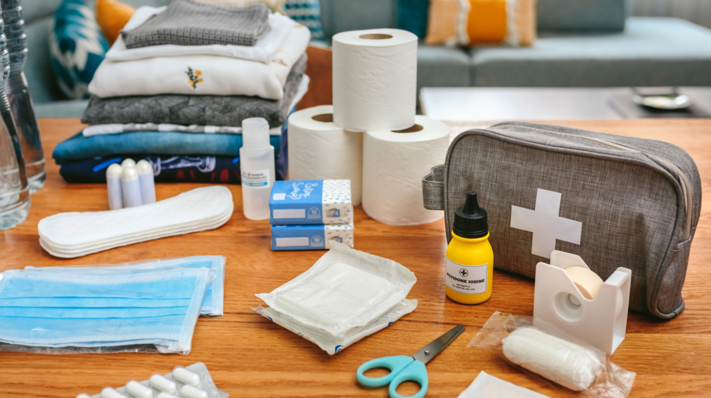 Hausapotheke, Wasser, Hygieneartikel