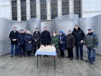 OB Conradt beim Shoah-Gedenktag am 27. Januar am Band der Erinnerung an der Synagoge