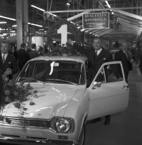 6. Januar 1970: Ministerpräsident Röder und der erste Escort aus Saarlouis.