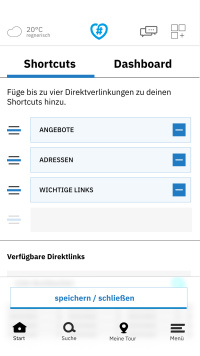 Screenshot Saarbrücken-App