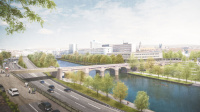 2. Platz Planungswettbewerb Alte Brücke Visualisierung