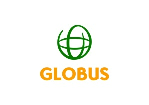 grün-organgefarbenes Logo Globus