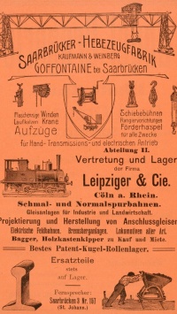 Werbeanzeige des Adressbuchs 1910