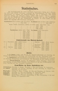 Statistische Angaben aus dem Adressbuch von 1910