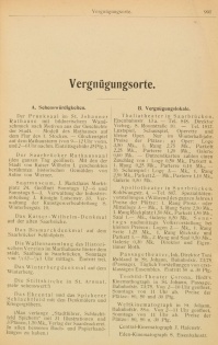 Vergnügungsorte in Saarbrücken aus dem Adressbuch von 1910