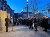 Oberbürgermeister Uwe Conradt spricht am 27. Januar Gedenkveranstaltung am Band der Erinnerung zum Internationalen Gedenktag für die Opfer des Nationalsozialismus