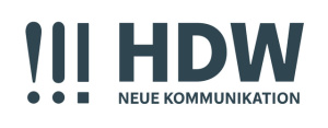 HDW Logo mit Aufschrift "Neue Kommunikation" HDW Logo mit Aufschrift "Neue Kommunikation"