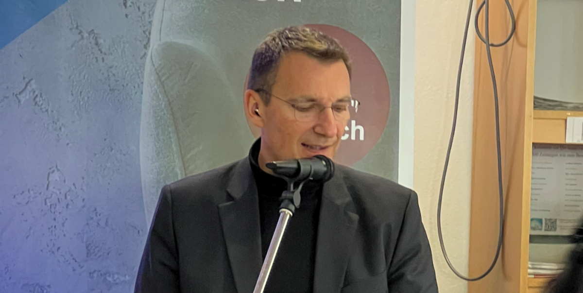 Georg Maringer bei der Eröffnung des Hauses des Ankommens