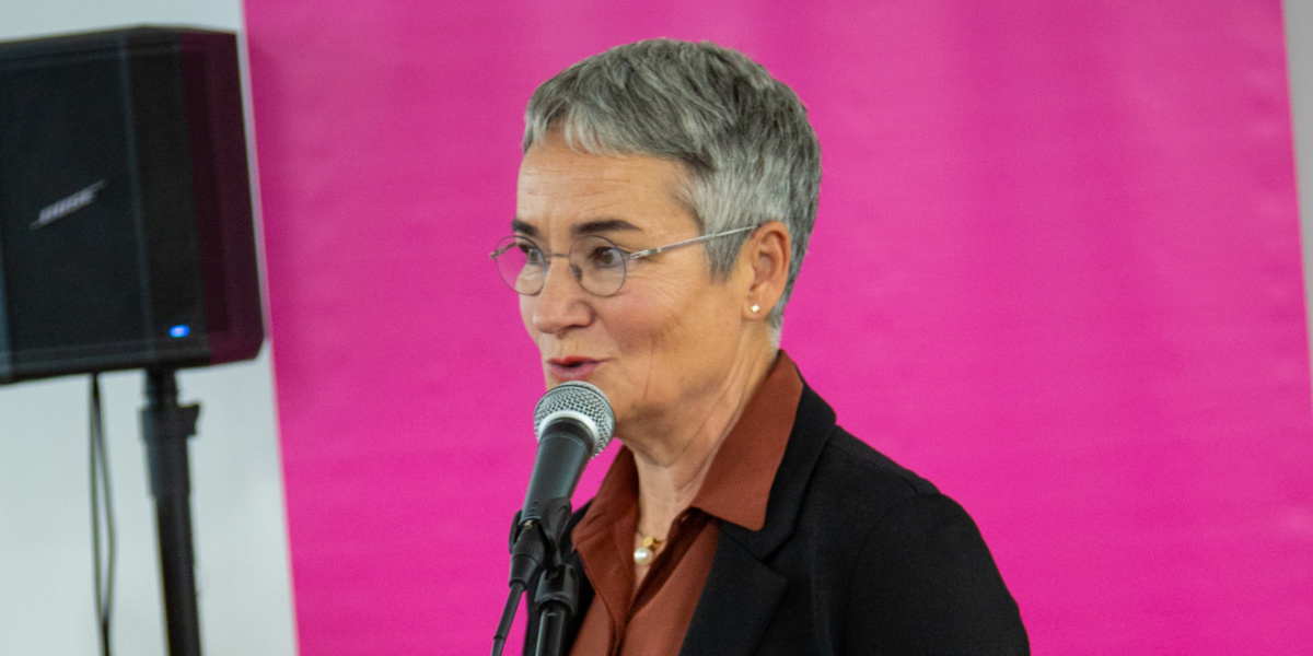 Ulrike Zöller bei der Eröffnung Haus des Ankommens 
