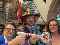 Übergabeverhandlungen am Fetten Donnerstag 2025 im Rathaus St. Johann