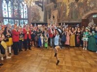Übergabeverhandlungen am Fetten Donnerstag 2025 im Rathaus St. Johann