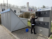 Reinigung der Schließfächer quer