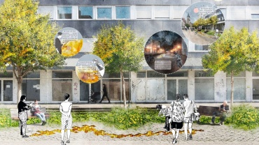 Saarbrückens Goldener Kitt - Visualisierung des Gedenkortes in der Faßstraße Image