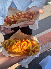 Koreanische Corn Dogs