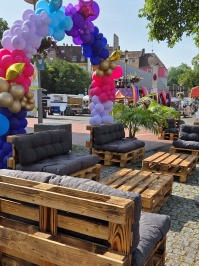Lounge-Bereich auf dem orientalischen Markt 