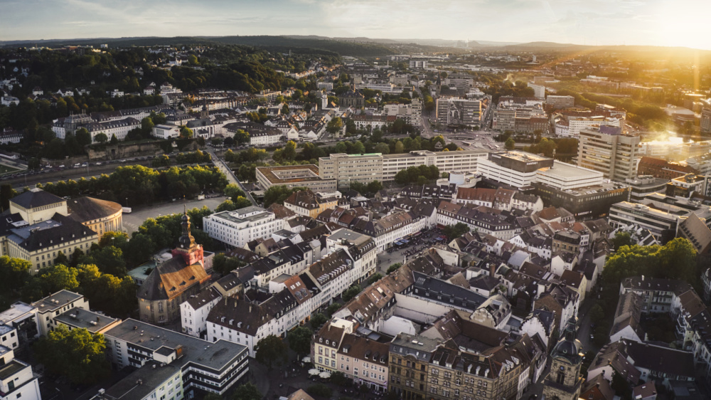 Vue sur Sarrebruck Vue sur Sarrebruck